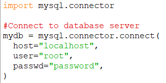 Connect to MySQL Server and Create Database Using Python