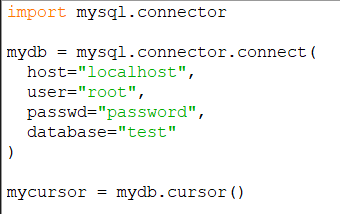 Create MySQL Table Using Python